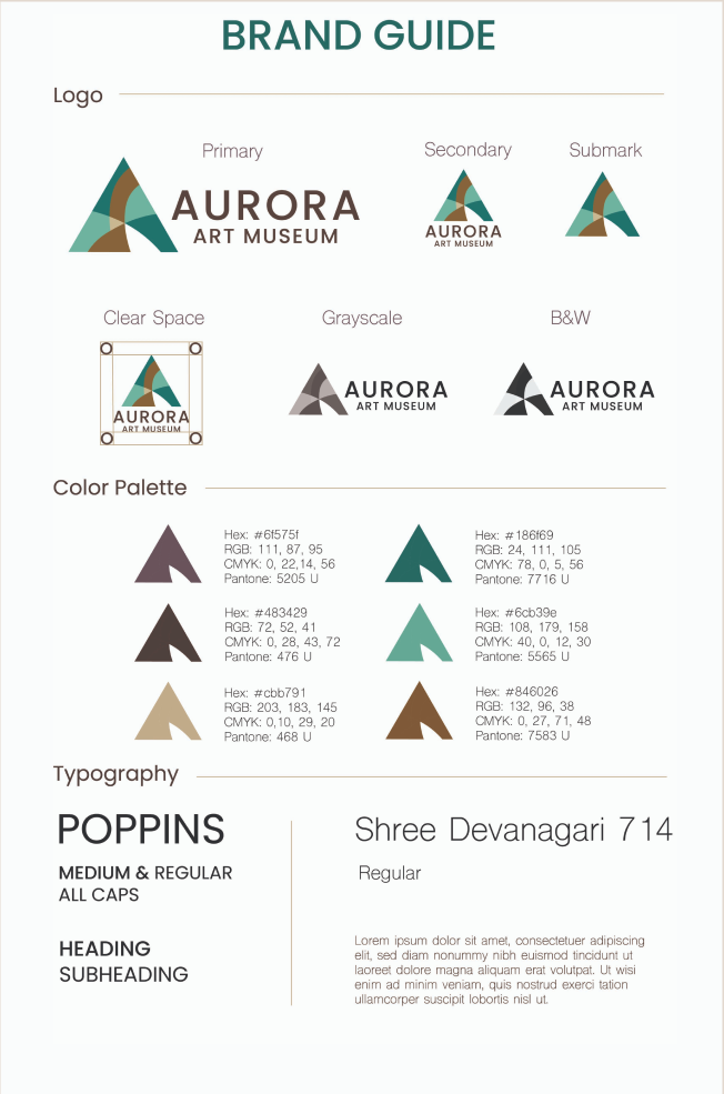 Aurora Museum brand guide