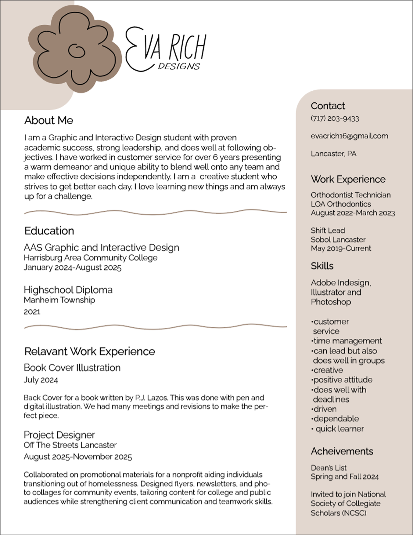 Eva Rich Resume