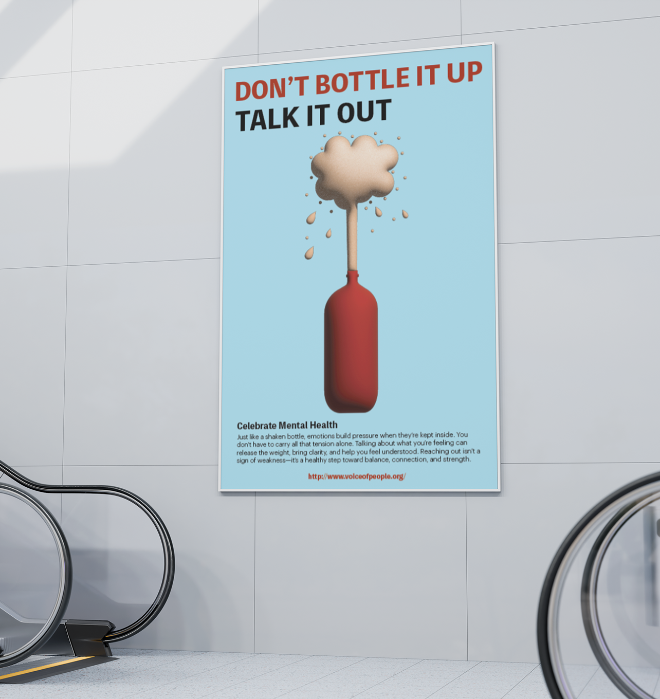 Vertical banner in-situ mockup