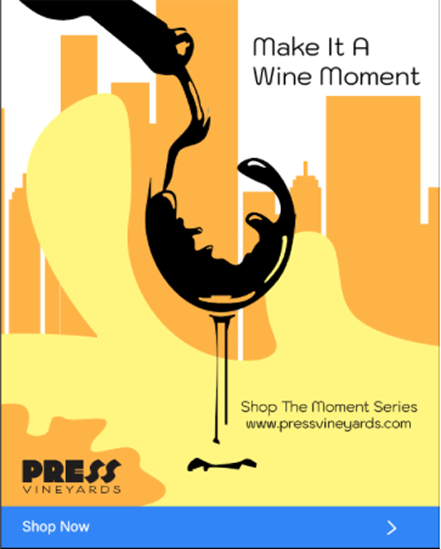 Press Vineyards social media ad
